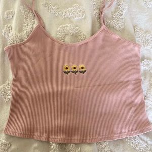 Pink crop top
